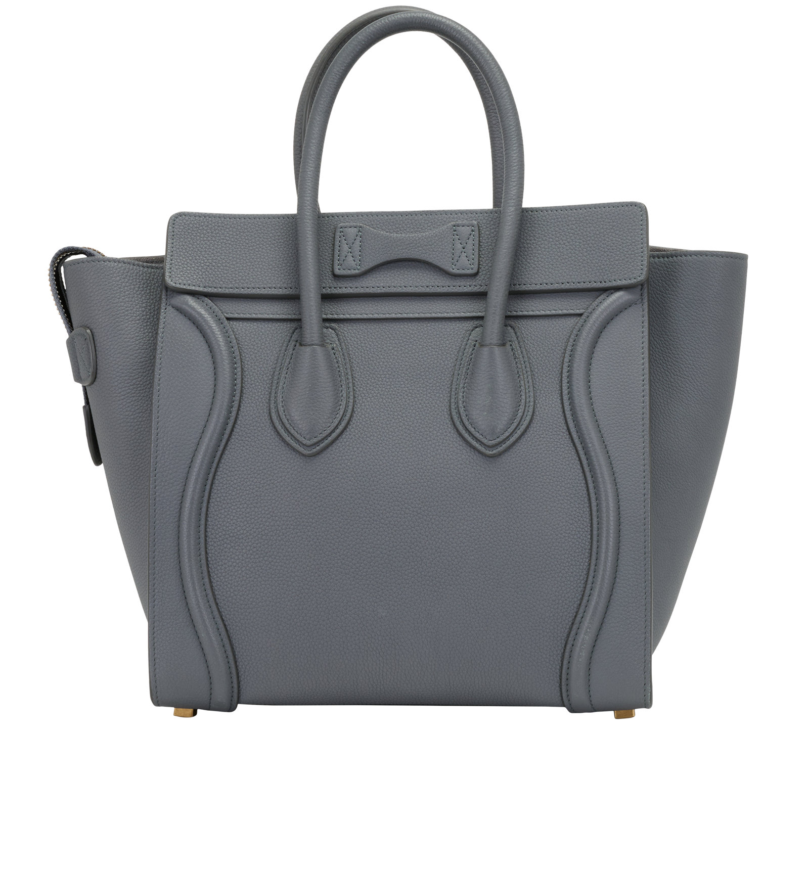 Micro Luggage, &pound;550, Handbags, Grey, Leather, Back view